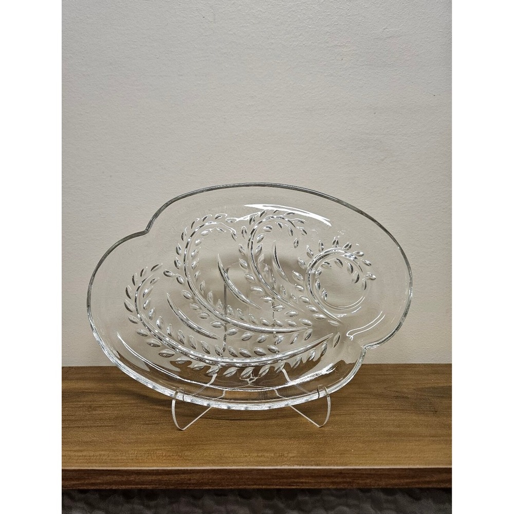 Federal Glass Homestead Serving Tray - Wheat Design